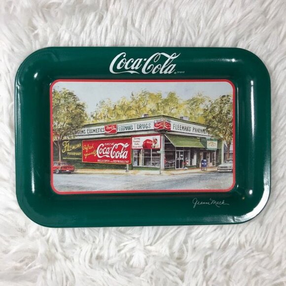 Set of 3 Vintage Coca-Cola Mailbox Tin + 2 Jeanne Mack Artwork Mailbox Tin Trays - Picture 12 of 16